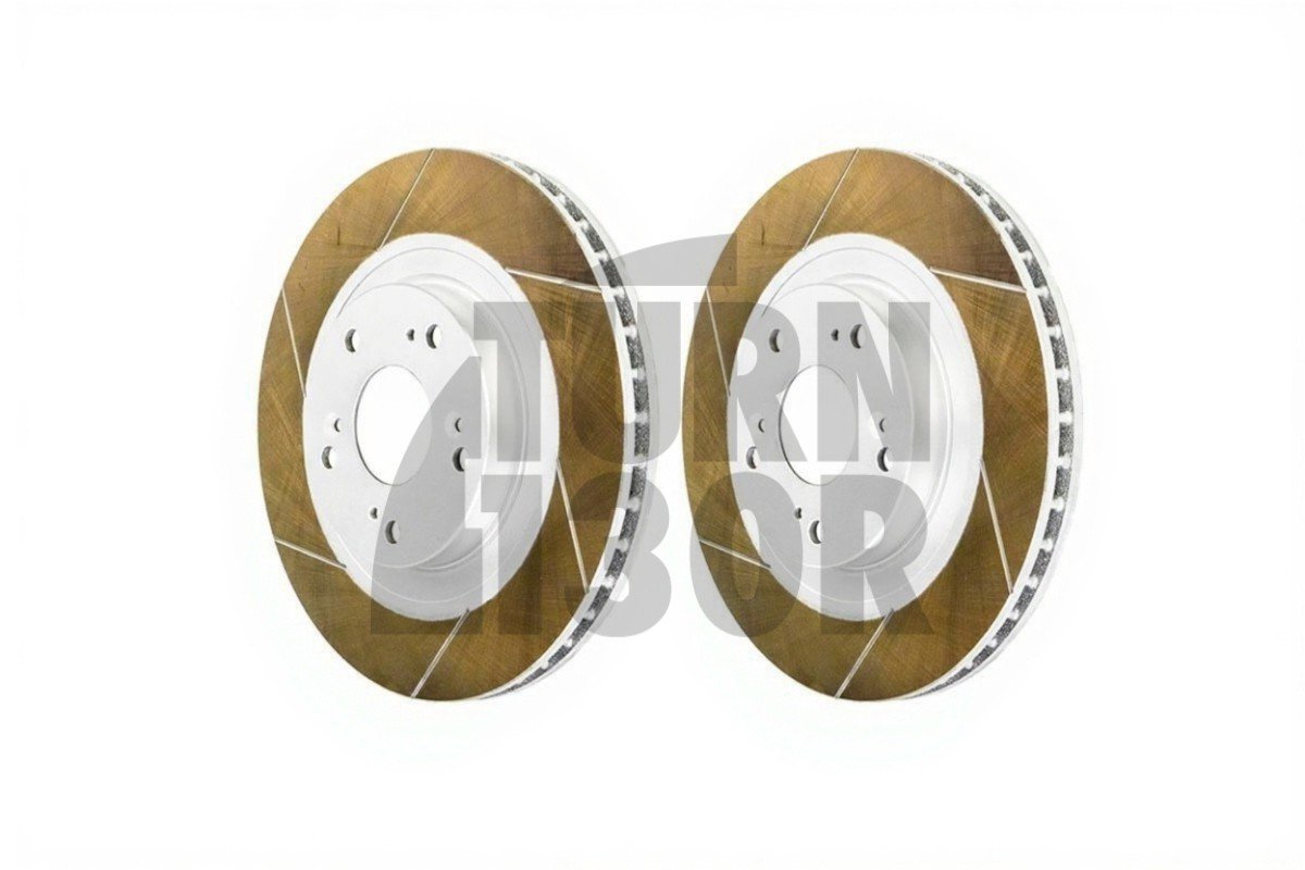 Dixcel FS Slotted Front Brake Discs Honda Civic Type R EP3 