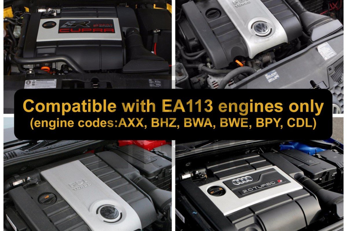 Ramair Intake System designed for Golf 5 GTI, A3 8P, Leon 2 FR, and Scirocco 2.0 TFSI K03 models with 2.0 TFSI K03 engines